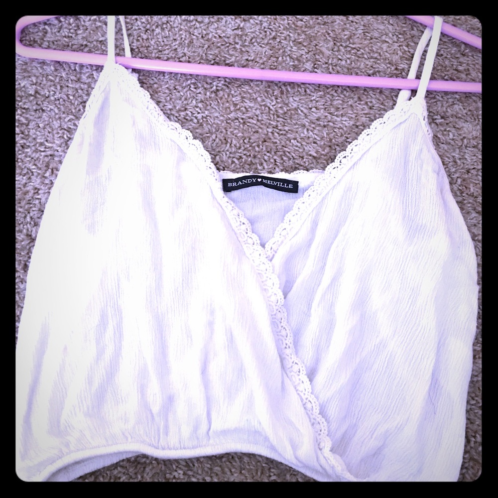 White crop top
